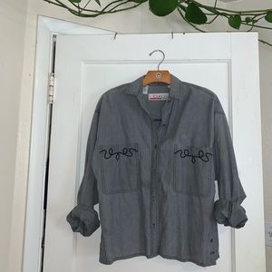 80’s VNTG Western Top in Charcoal
